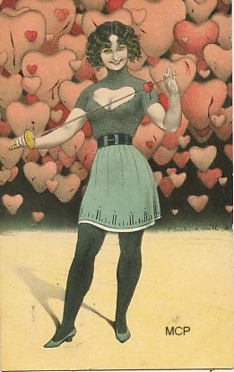Carte postale représentant des coeurs, pour illustrer la valeur sentimentale.