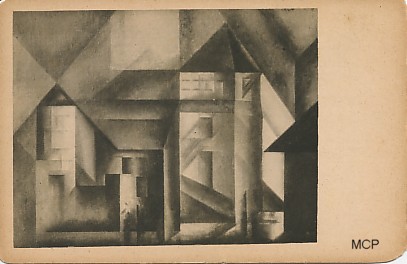 Carte postale de Feininger pour illustrer la valeur artistique des cartes postales.