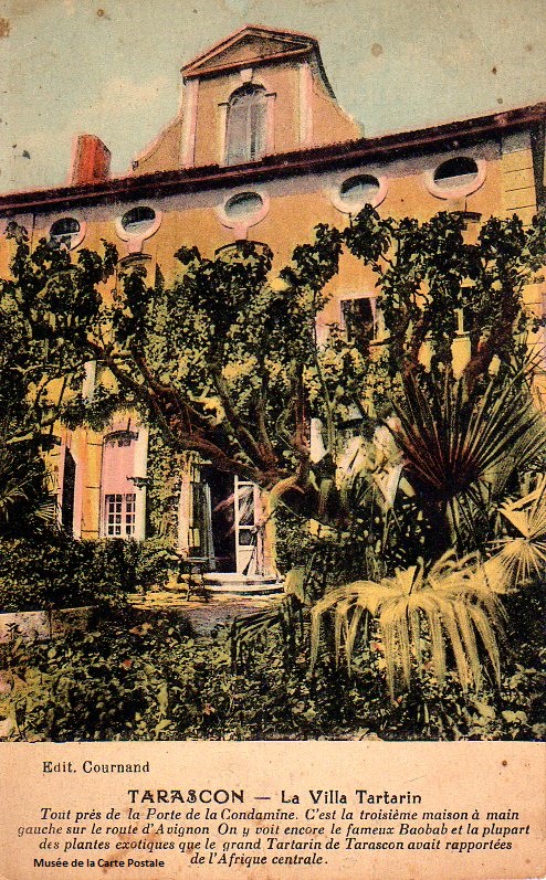 Carte postale représentant la villa Tartarin de Tarascon.