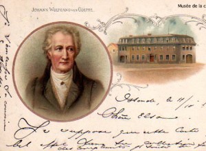 Carte postale représentant Goethe.