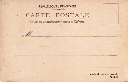 Recto d'une carte postale antérieur à 1904.