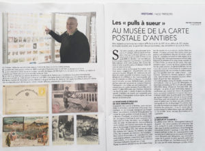 Article dans Nous supplément Nice Matin du 19/01/2019 sur le Musée de la Carte Postale à Antibes.